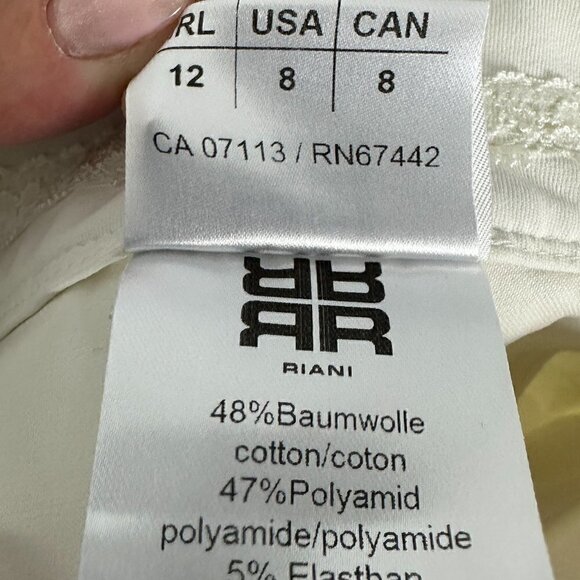 EUC - Riani Offwhite Pants - Size 8 - Picture 7 of 9